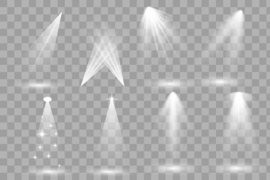 Sahne ışıklarıyla parlak ışıklandırma