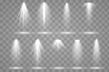 Sahne ışıklarıyla parlak ışıklandırma