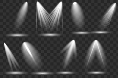 Sahne ışıklarıyla parlak ışıklandırma