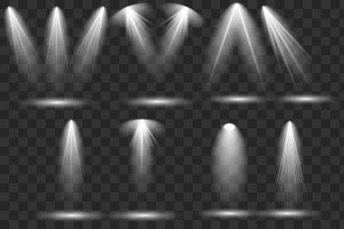 Sahne ışıklarıyla parlak ışıklandırma