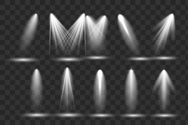 Sahne ışıklarıyla parlak ışıklandırma