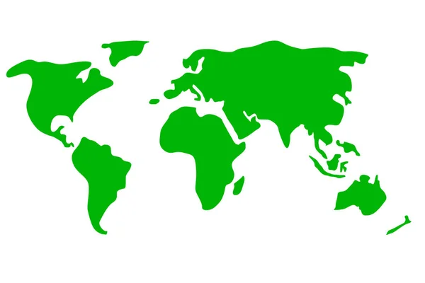 カラフルな世界地図 — ストックベクタ