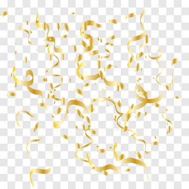 Düşen parlak altın konfeti