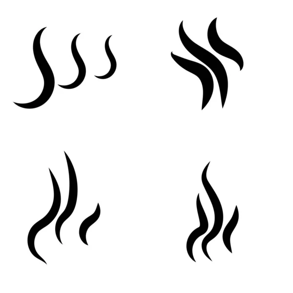Ikone der Rauchdampf-Silhouette. — Stockvektor