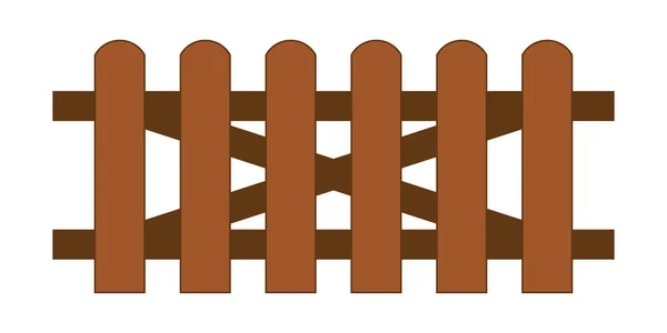 Lattenzaun, Holz strukturiert — Stockvektor