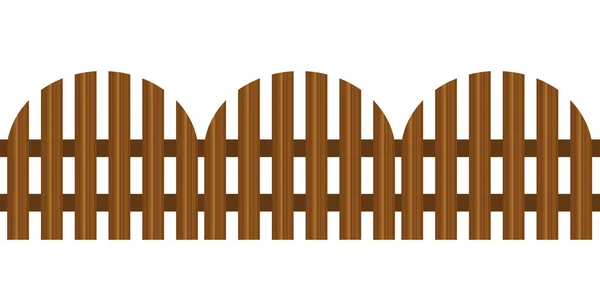 Ρεαλιστικό διανυσματικό ξύλινο φράχτη — Διανυσματικό Αρχείο
