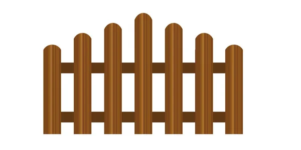 Διάνυσμα ξύλινο φράχτη — Διανυσματικό Αρχείο