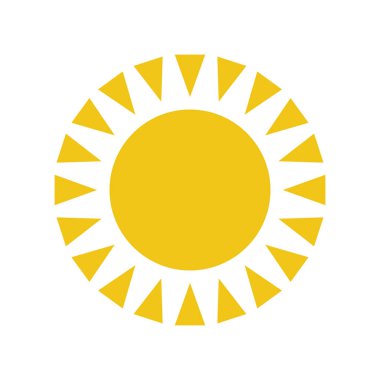 Basit vektör güneşi 