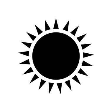 Kara güneş simgesi.