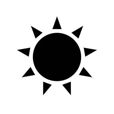 Kara güneş simgesi.