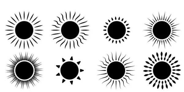 Beyaz arkaplanda güneş simgesi