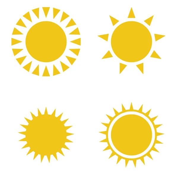 Иконка солнца. — стоковый вектор