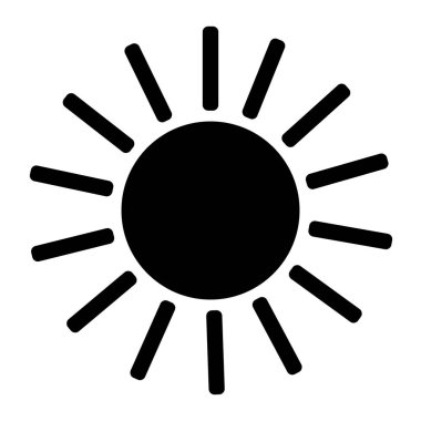 Kara güneş simgesi.