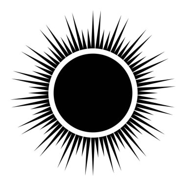 Kara güneş simgesi.