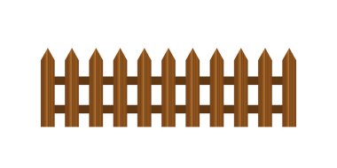 Gerçekçi Vektör ahşap çit