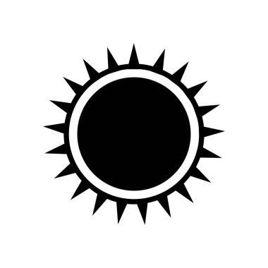 Kara güneş simgesi.