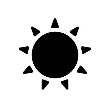 Kara güneş simgesi.