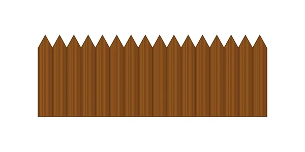 Cerca de picareta, de madeira texturizada — Vetor de Stock