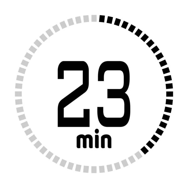 The minutes countdown timer — Stock Vector