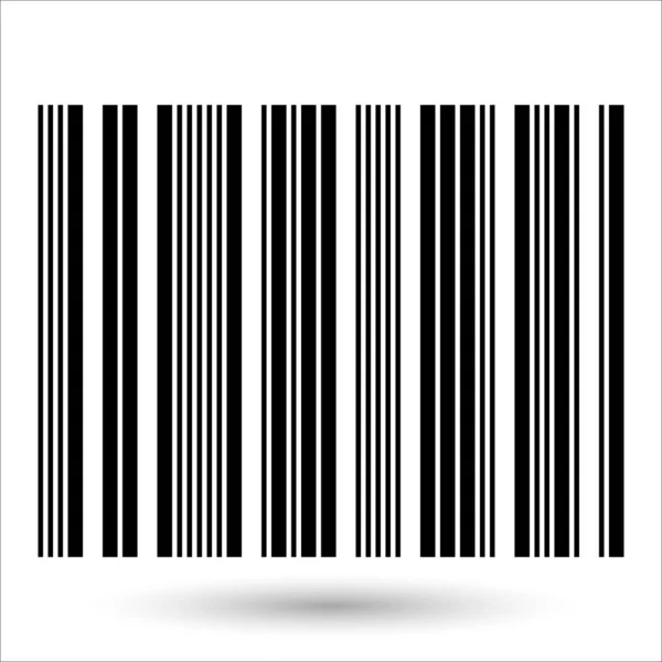 Barcode realistic icon. — Stock Vector