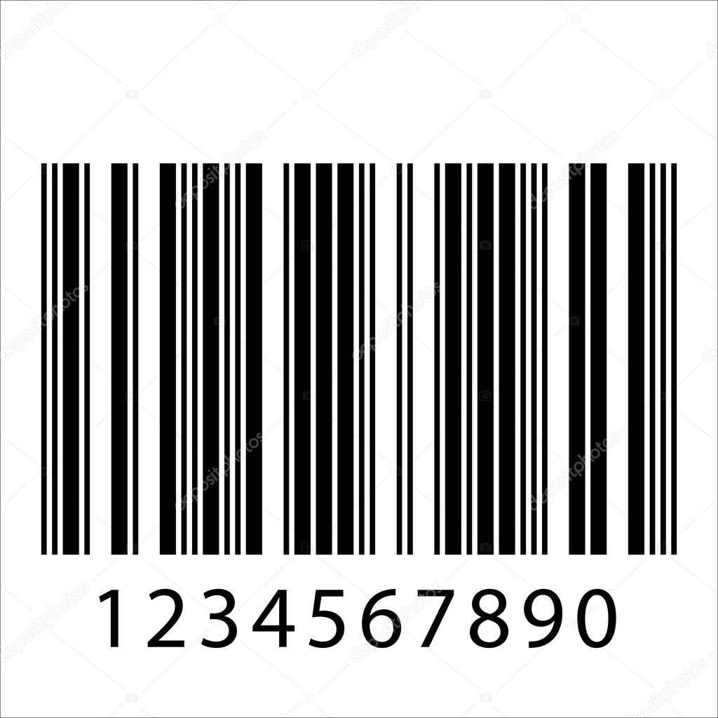 Barcode realistic icon.