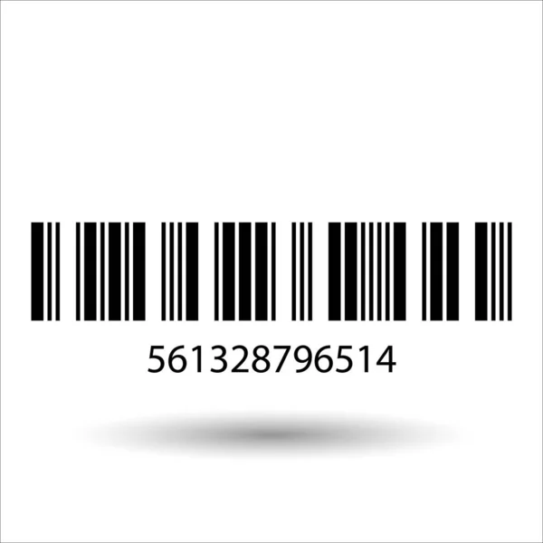 Barcode en nummer icon. — Stockvector