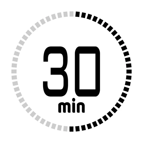 The minutes countdown timer — Stock Vector
