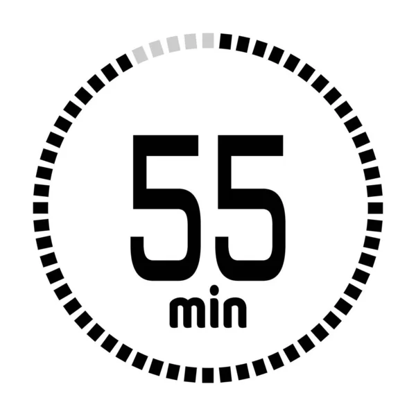Το χρονόμετρο αντίστροφης μέτρησης λεπτών — Διανυσματικό Αρχείο
