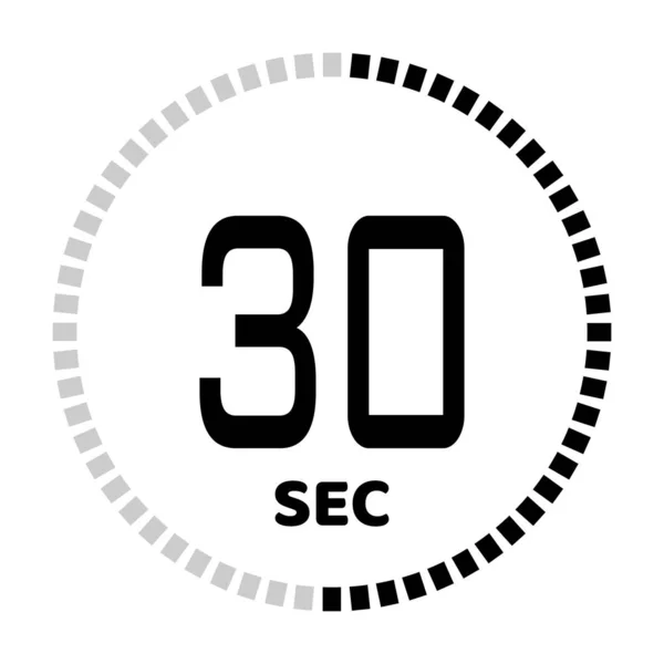 Τα δευτερόλεπτα, εικονίδιο χρονόμετρο — Διανυσματικό Αρχείο