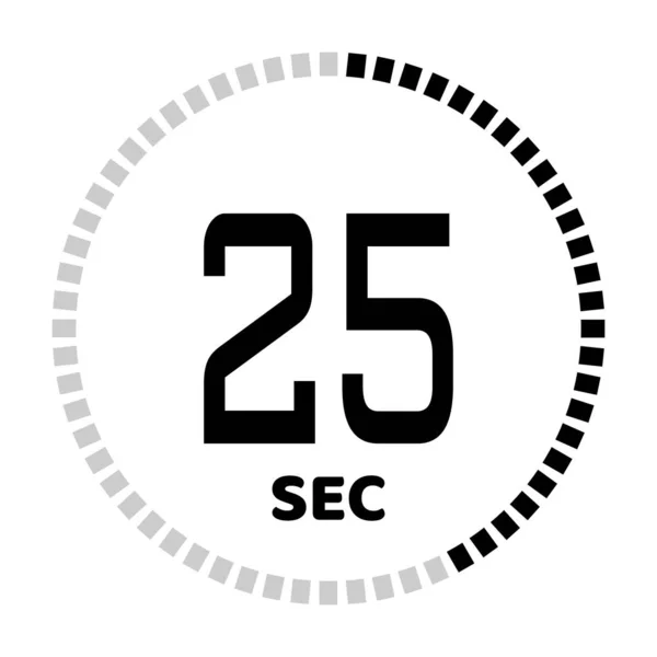 Los segundos, icono del cronómetro — Archivo Imágenes Vectoriales