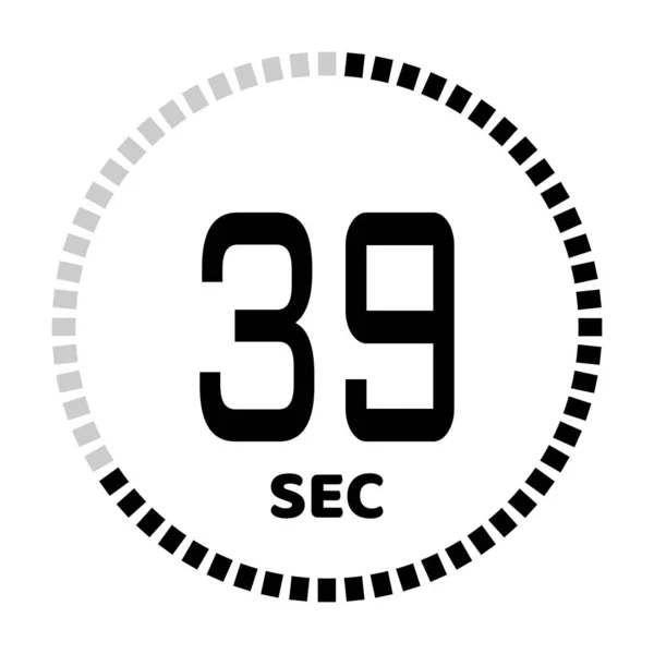 The  seconds, stopwatch icon — Stock Vector