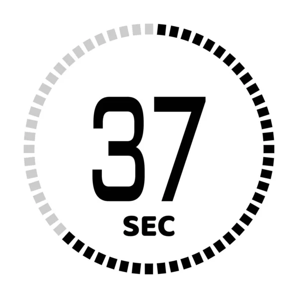 The  seconds, stopwatch icon — Stock Vector