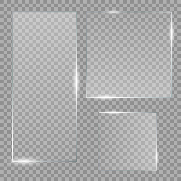 Vector glass banners