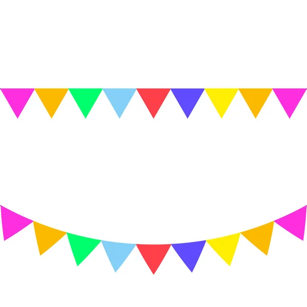 Banderines decorativos de fiesta coloridos — Vector de stock