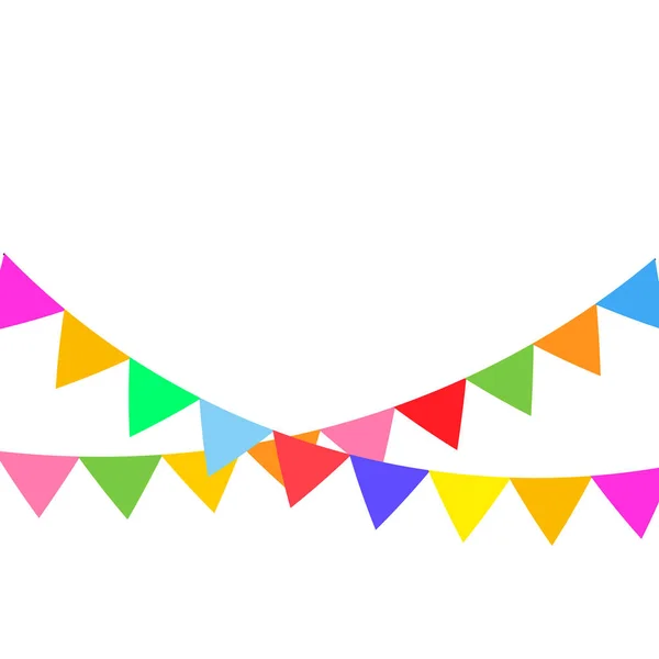 Banderines decorativos de fiesta coloridos — Vector de stock