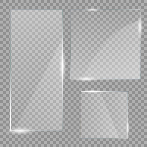 Vector glass banners