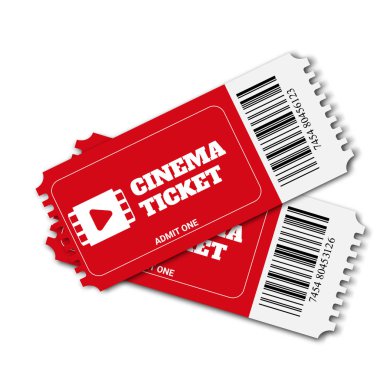 İki sinema vektör Bilet