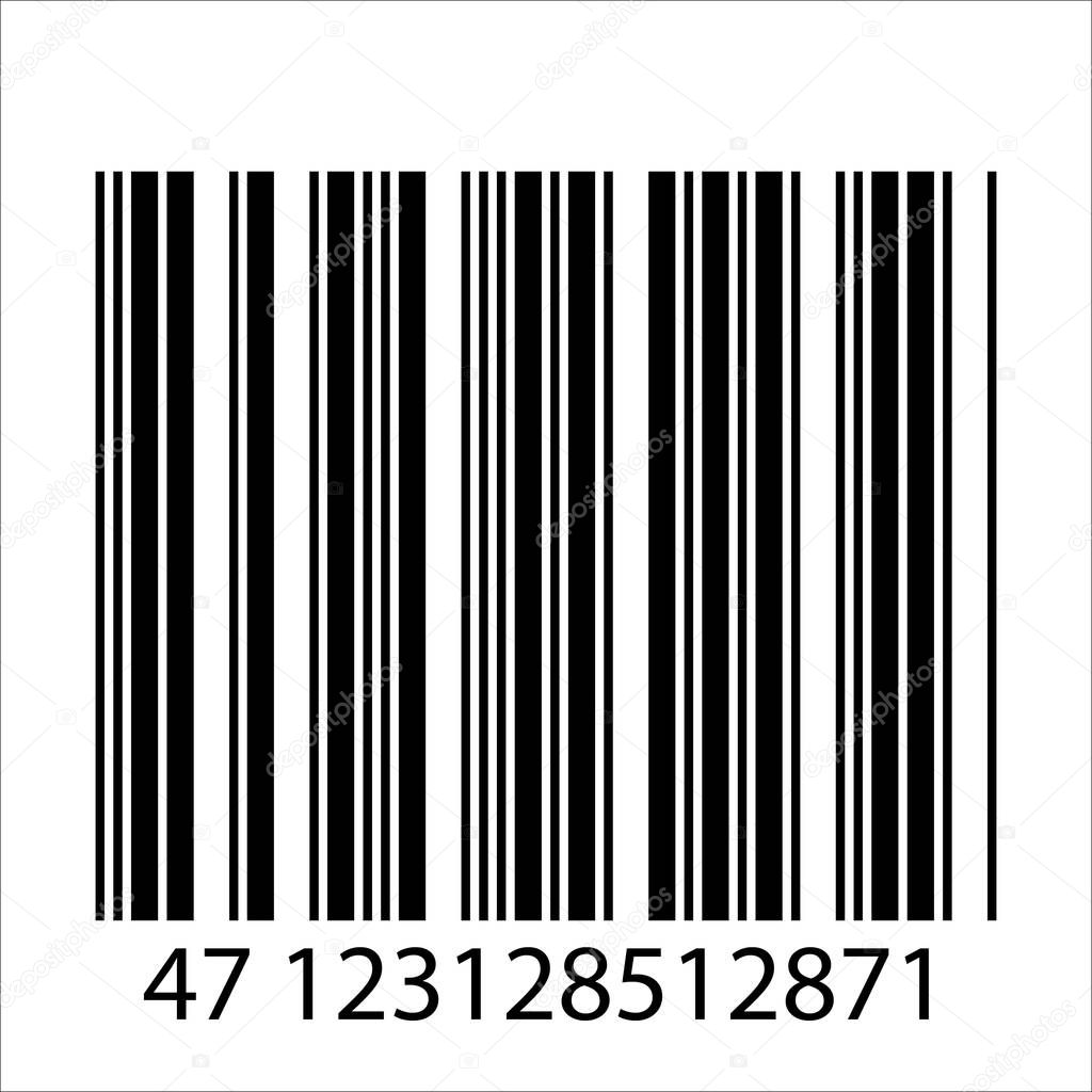 Barcode realistic icon.