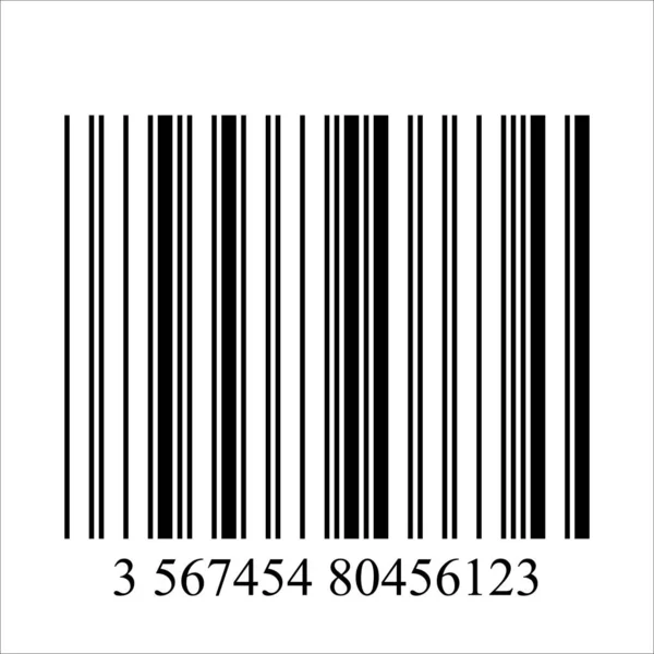 Icono realista de código de barras . — Archivo Imágenes Vectoriales