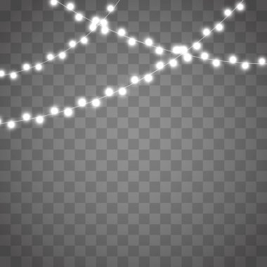 Noel ışıkları izole