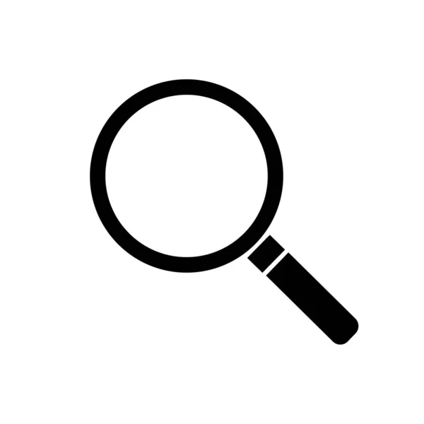 Magnifier Icon. Logo — Stock Vector