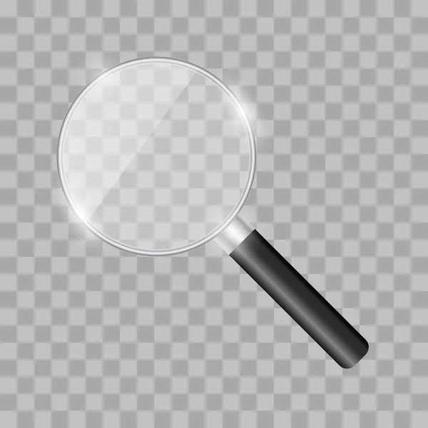 Magnifying glass realistic — Stock Vector