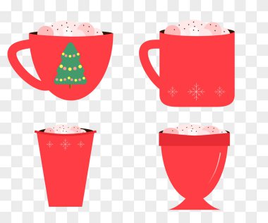 Noel kahve kupalar. 