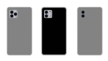 Boş ekranlı telefon modeli. 