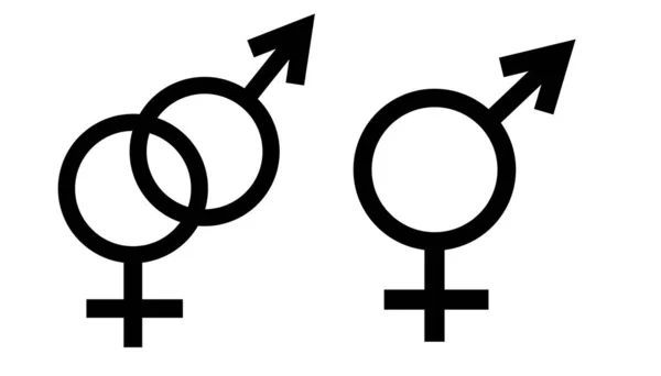 Vektor symbol pohlaví. — Stockový vektor