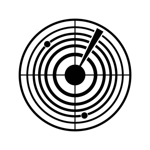 Radarové ikony. Zvuk sonaru — Stockový vektor