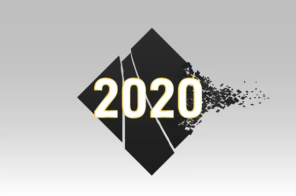 해피 뉴 2020 년. — 스톡 벡터