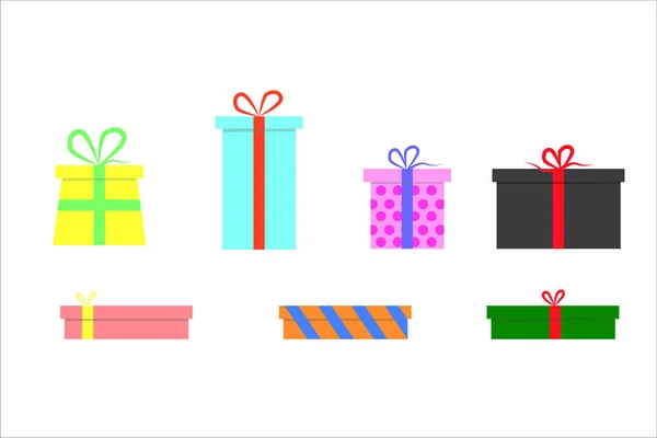 Vector set of Gift boxes, — Stock Vector