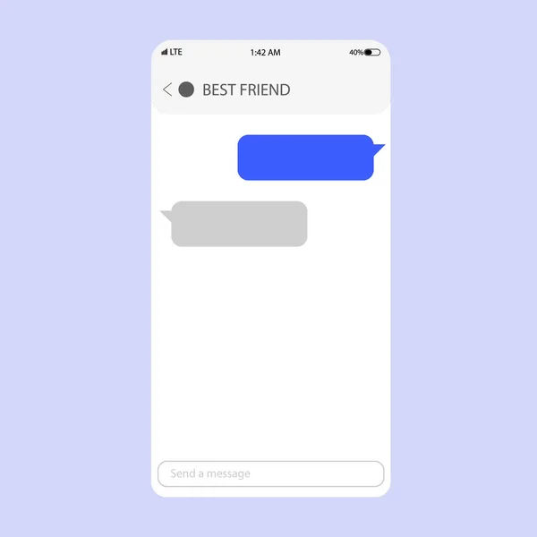 Chat app template — ストックベクタ