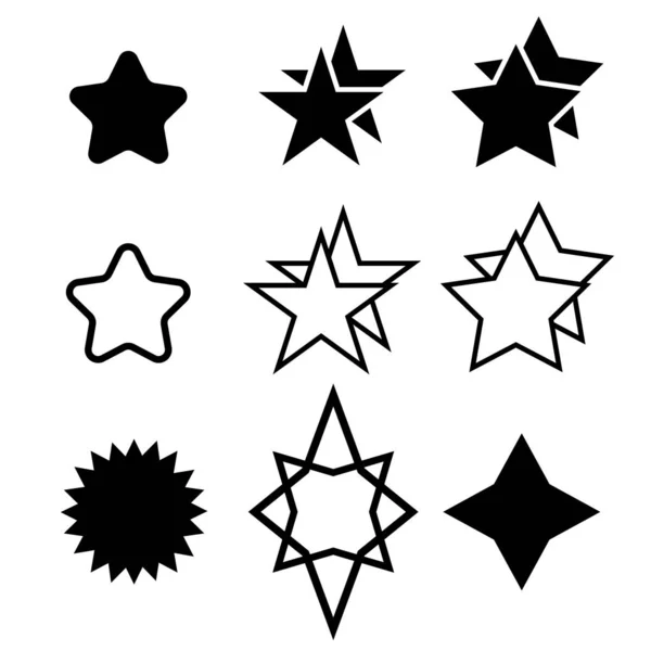 Estrellas Sparkles símbolo de signo — Vector de stock